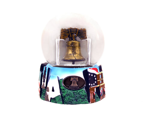 Liberty Bell Large Musical 100 mm Snow Globe 4" x 5"