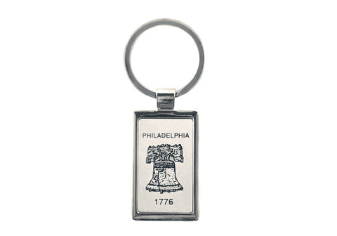 Liberty Bell Etched Metal Keychain (B)
