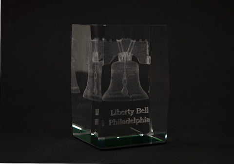 Liberty Bell Cube Paper Weight (A)