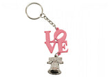 LOVE & Liberty Bell Dangle Keychain