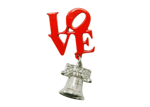 LOVE & Liberty Bell Dangle Magnet