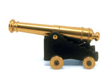 24 Pounder Naval Cannon with Rolling Wheels 5-1/2" Long 