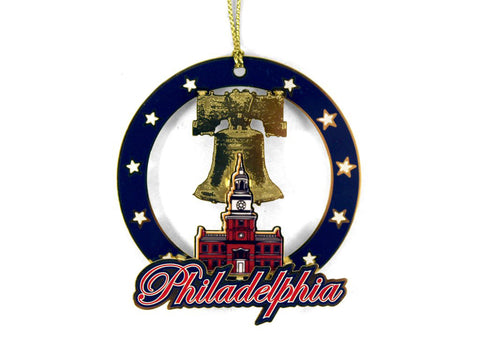 Independence Hall & Liberty Bell Ornament