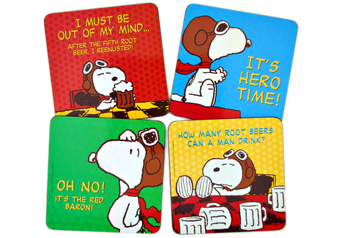 Peanuts Snoopy Set of 4 Coasters