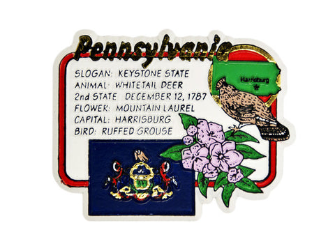 Pennsylvania State Facts Magnet