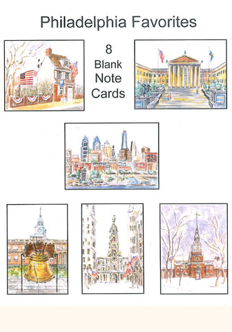 Philadelphia Favorites Blank Note Cards