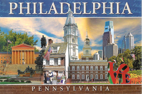 Greetings from Philadelphia Postcard