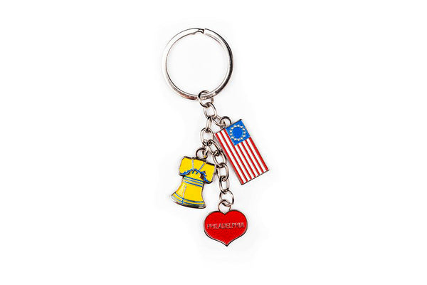 国内で当店のみ Imdelusion - Multi-Charm Punk Keychain philadelphia-icon-charms-