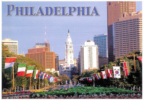 Philadelphiathe Benjamin Franklin Parkway Postcard