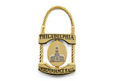 Liberty Bell & Independence Hall Lock Keychain