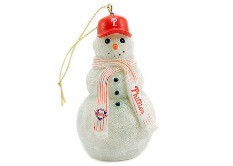 Phillies Snowman Ornament