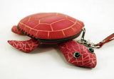 Leather Sea Turtle  Purse Wristlet