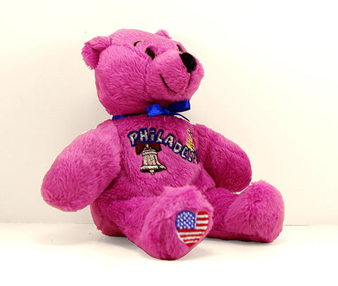 Philadelphia Plush Teddy Bear in Pink