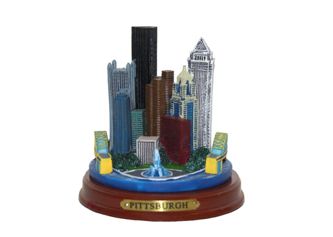 Pittsburgh City Skyline Color 3D Figurine