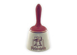 Porcelain Bell with Etched Liberty Bell
