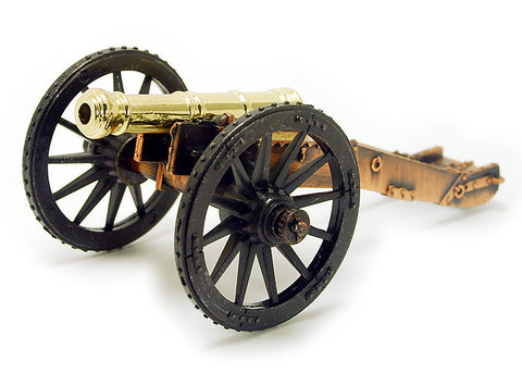 Revolutionary War English 6 Pounder Field Gun Cannon 5-1/4" Long