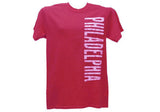 Philadelphia Vertical Design Adult T-Shirt