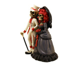 Gothic Bride and Groom Love Never Dies Figurine