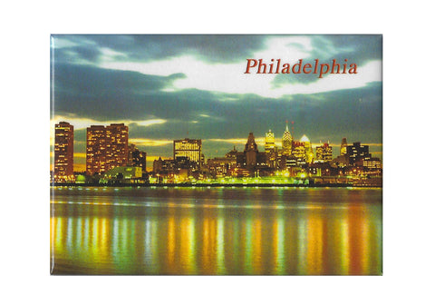 Philadelphia Waterfront at Night Magnet