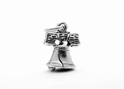 Liberty Bell Sterling Silver Charm (Small)