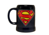 Superman "Man of Steel" Stein Mug (Black)