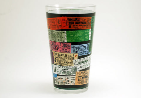 The Beatles Tickets Pint Glass