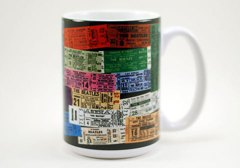 The Beatles Tickets 15 oz Mug