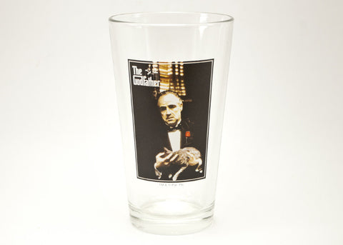The Godfather Sitting Clear Drinking Glass
