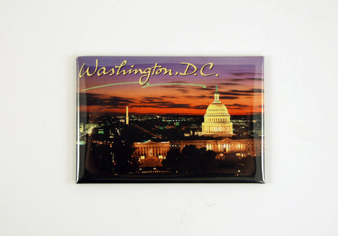 Washington DC Night Skyline Magnet