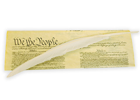 United States Constitution with Quill Pen