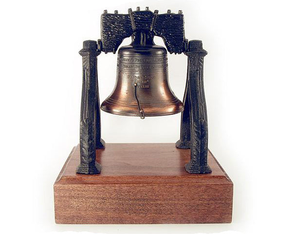 Large Liberty Bell Metal on Wooden Base – Xenos Candy 